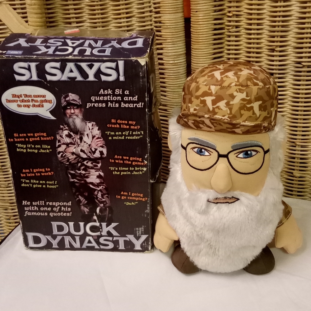 Duck Dynasty SI SAYS Talking Stuff Plush Toy